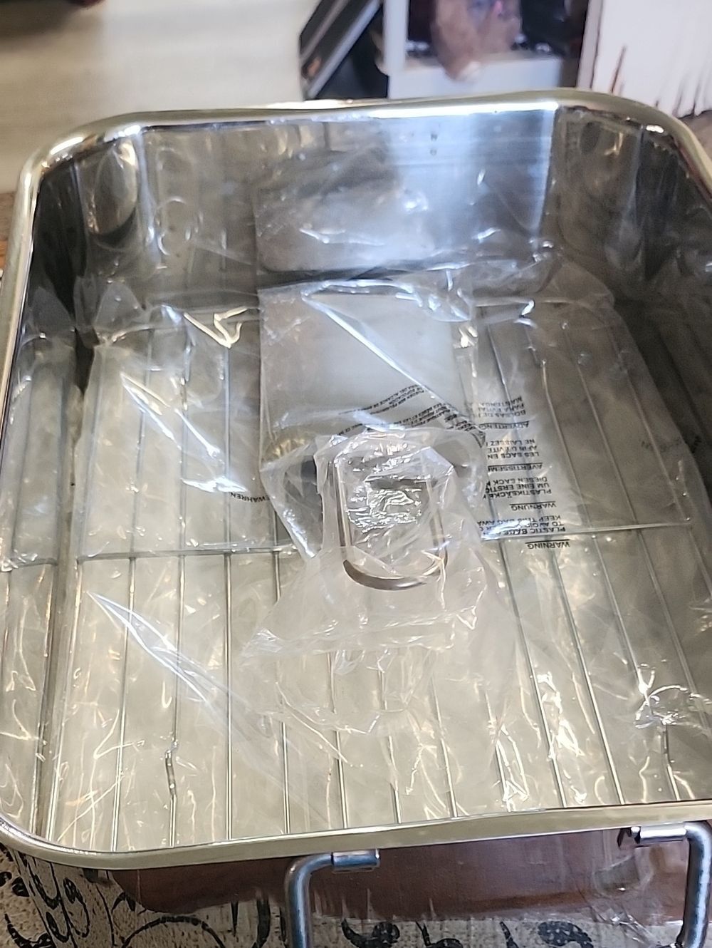 Progressive Stainless Steel Roasting Pan with Rack and Spatula